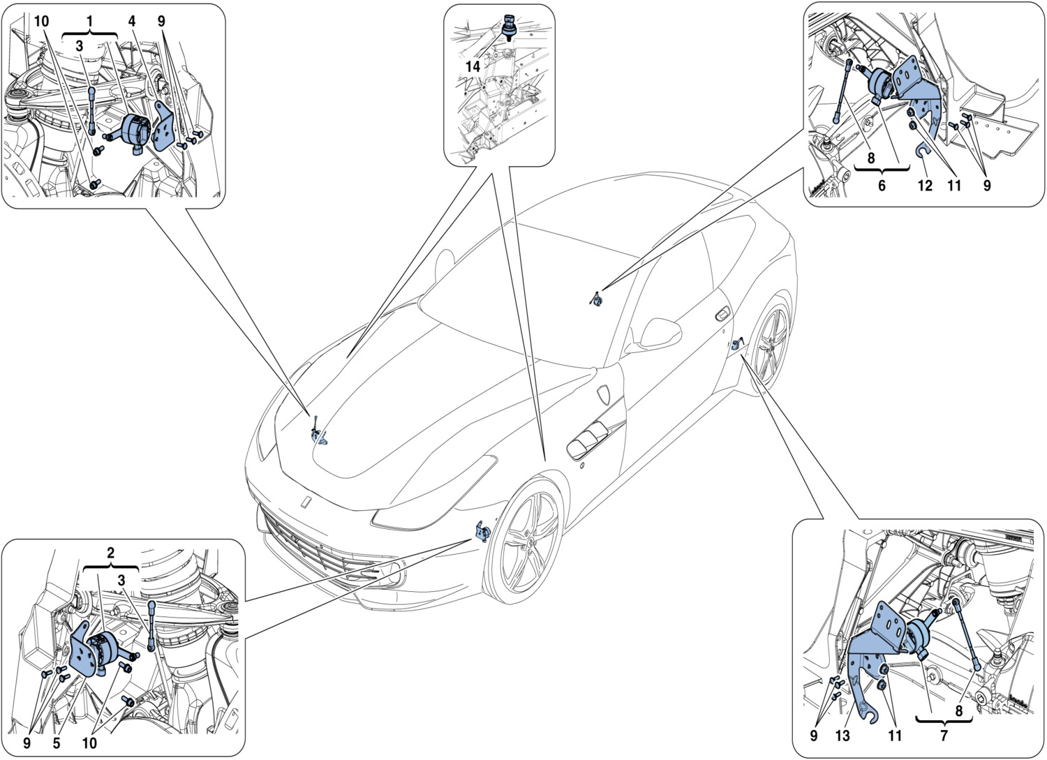 Schematic: Electronic Management (Suspension)