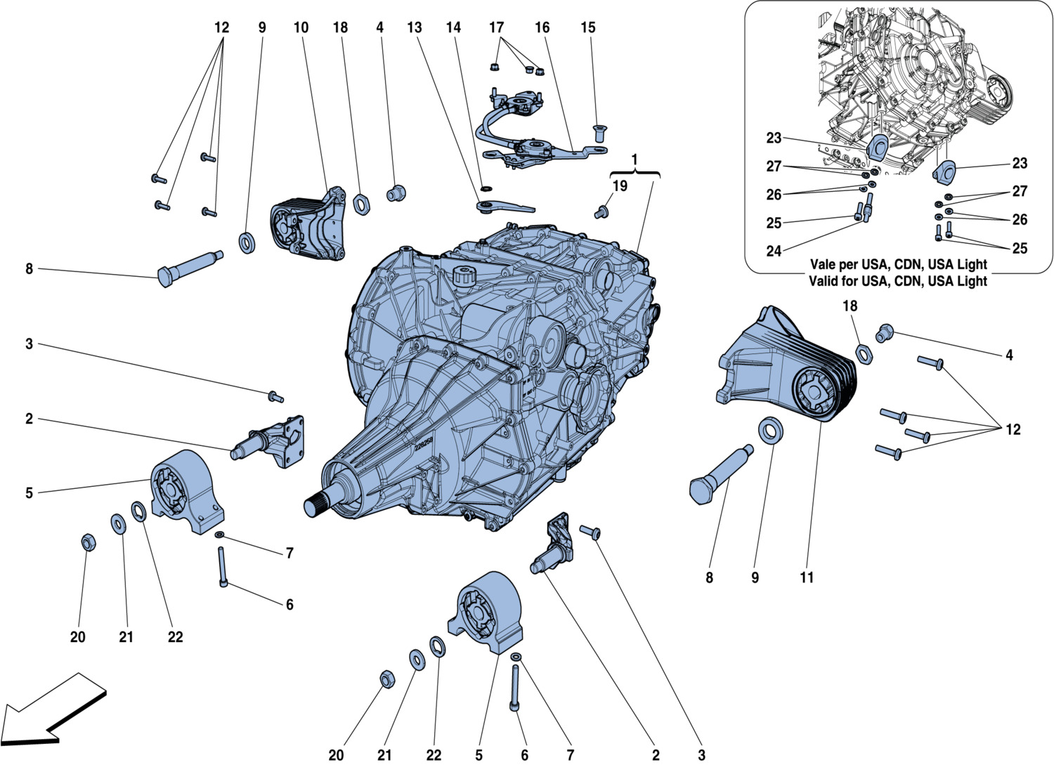 Schematic: Gearbox Housing