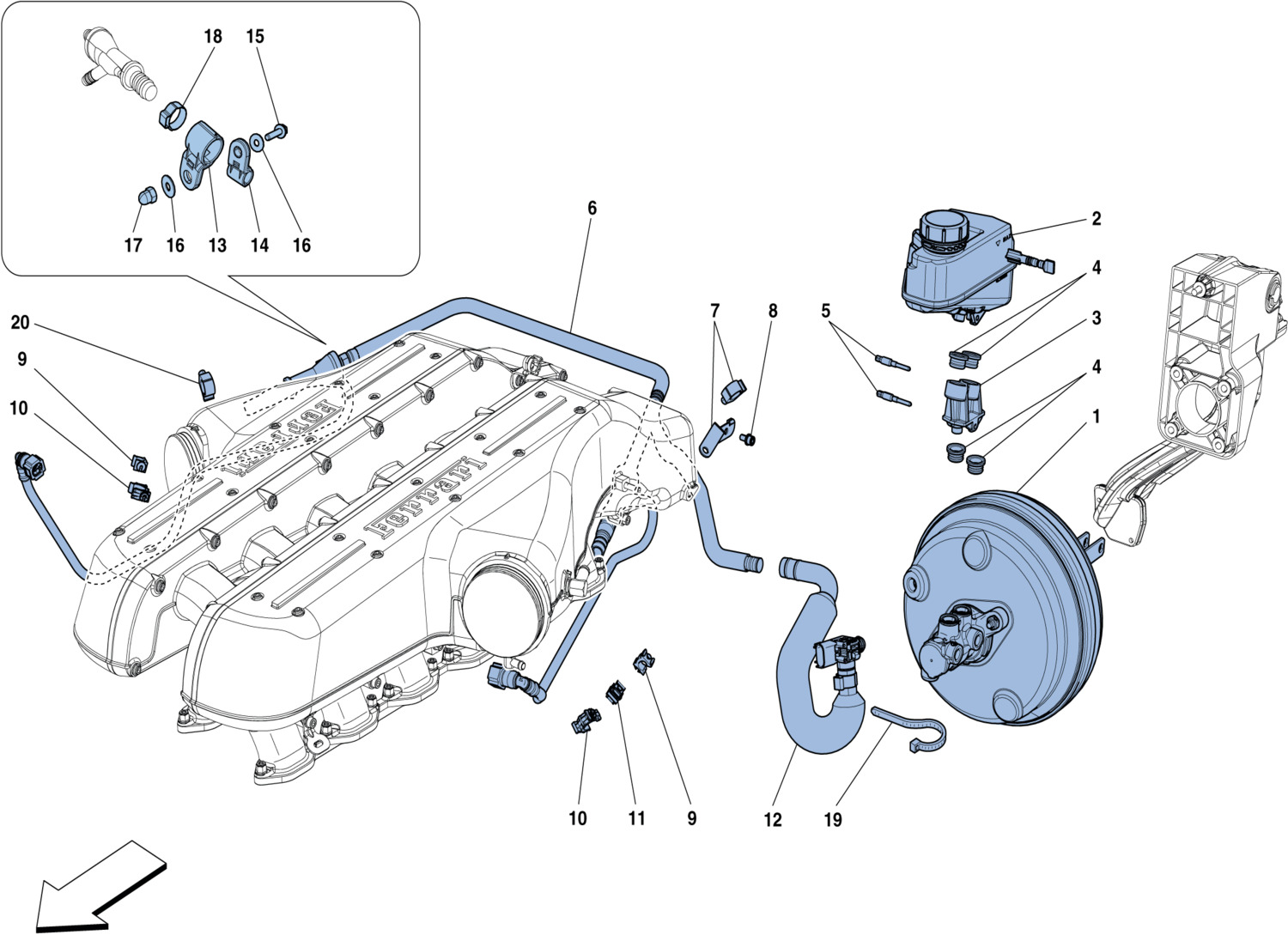 Schematic: Servo Brake-System