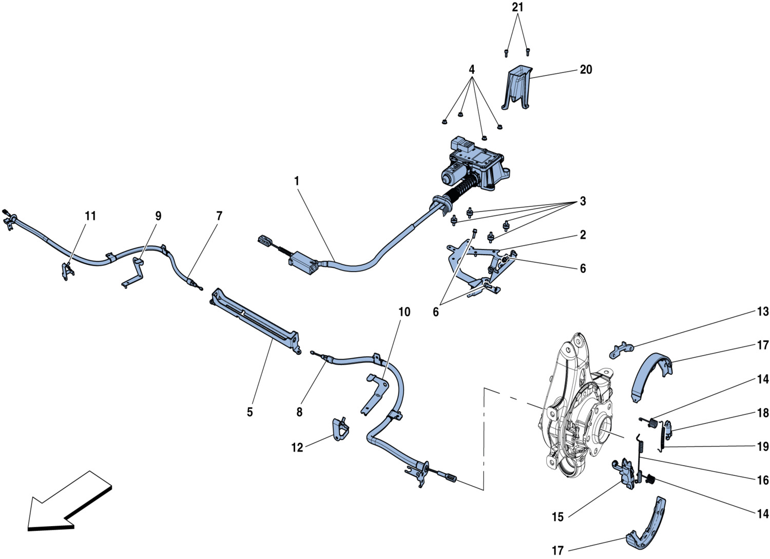 Schematic: Parking Brake Control