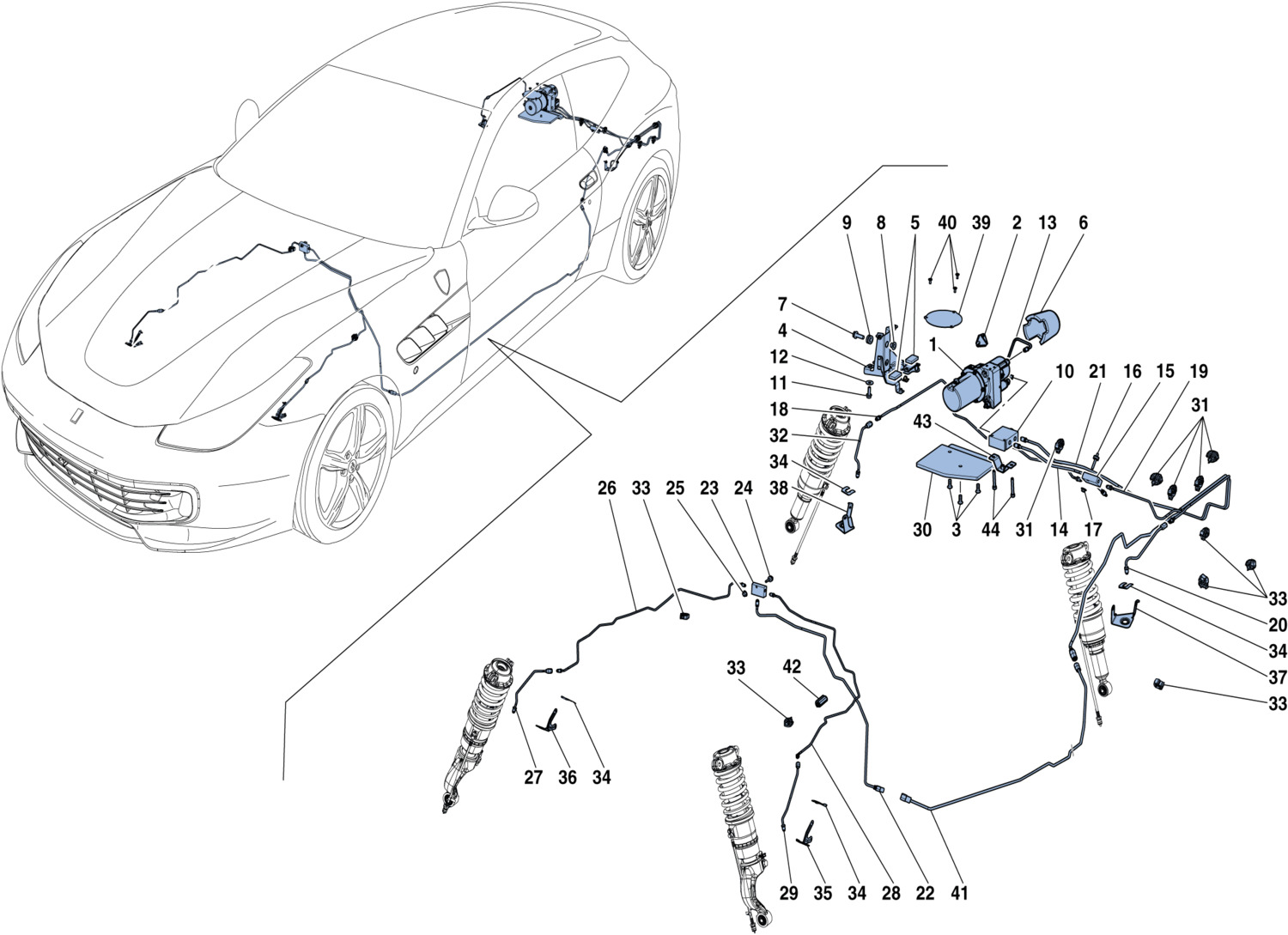 Schematic: Tyre Pressure Monitoring System