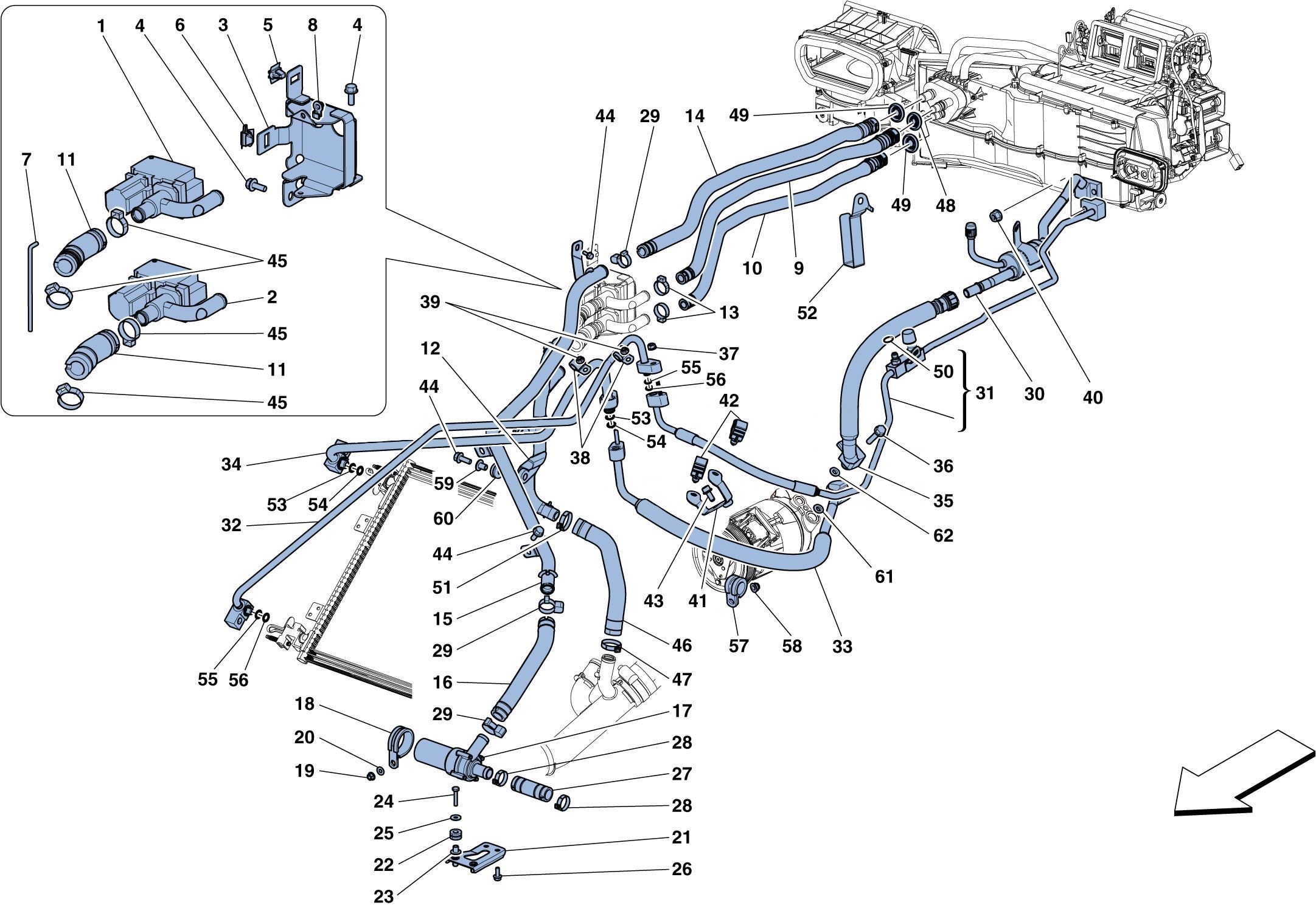 Schematic: Ac System - Water And Freon