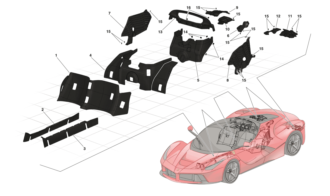 Schematic: Heat Shields And Insulation