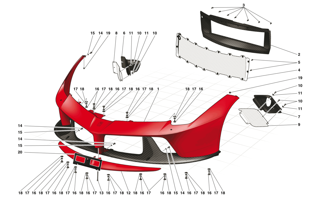 Schematic: Front Bumper
