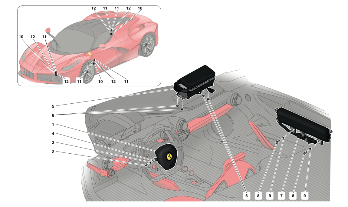 Schematic: Airbags