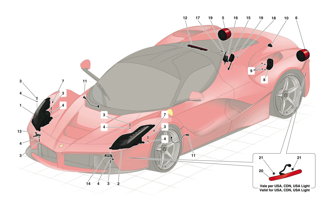 Schematic: Headlights And Taillights