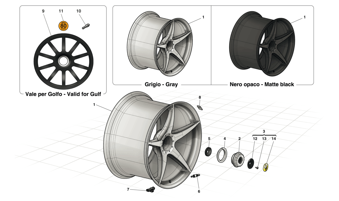 Schematic: Wheels