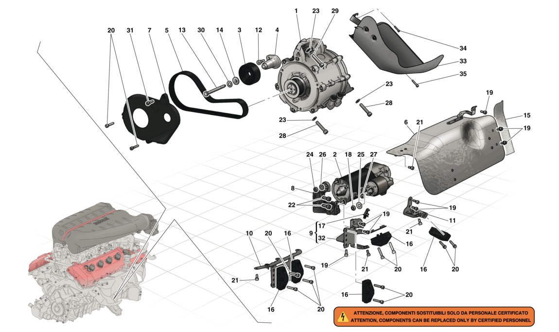 Schematic: Starter Motor And Electric Motor 2