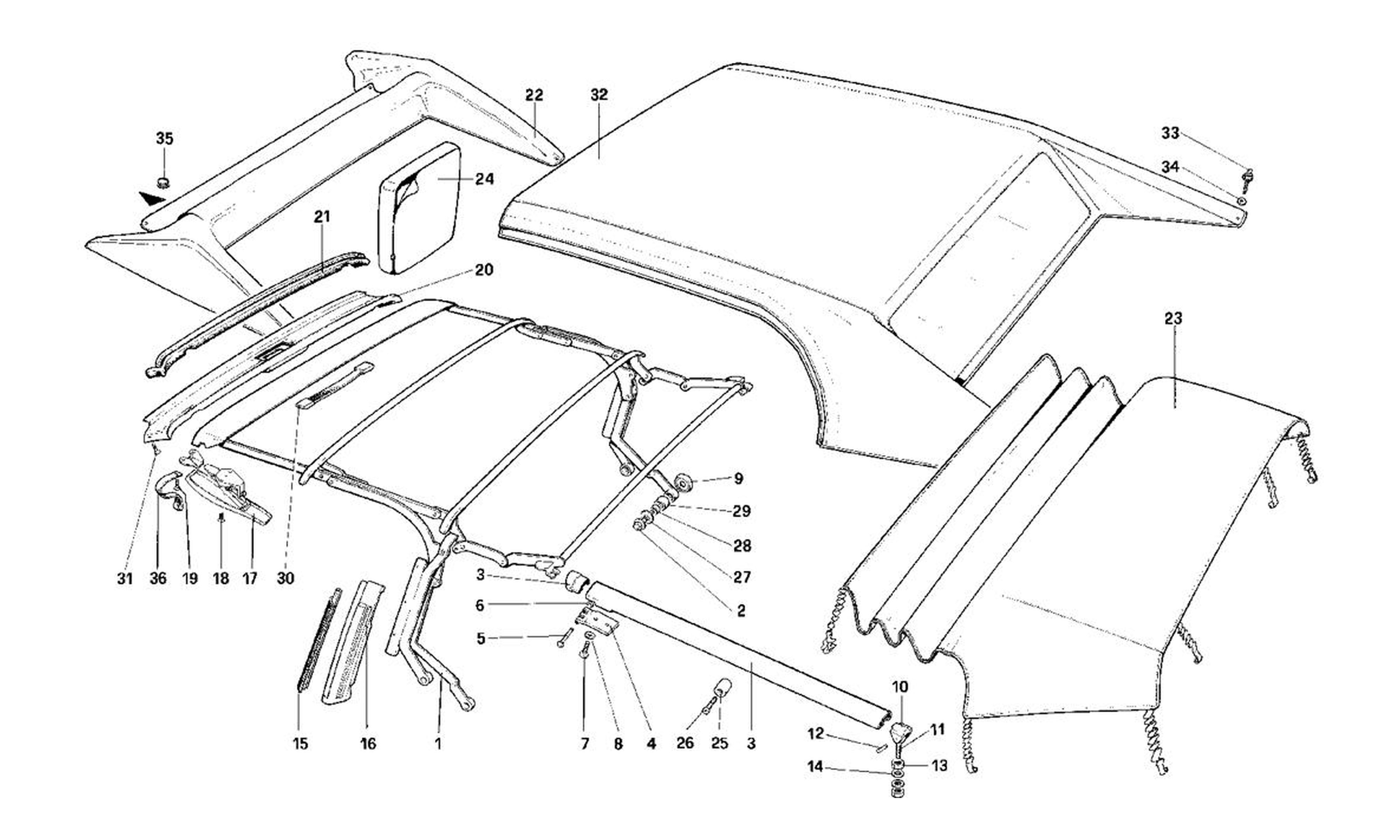 Schematic: Top - Cabriolet