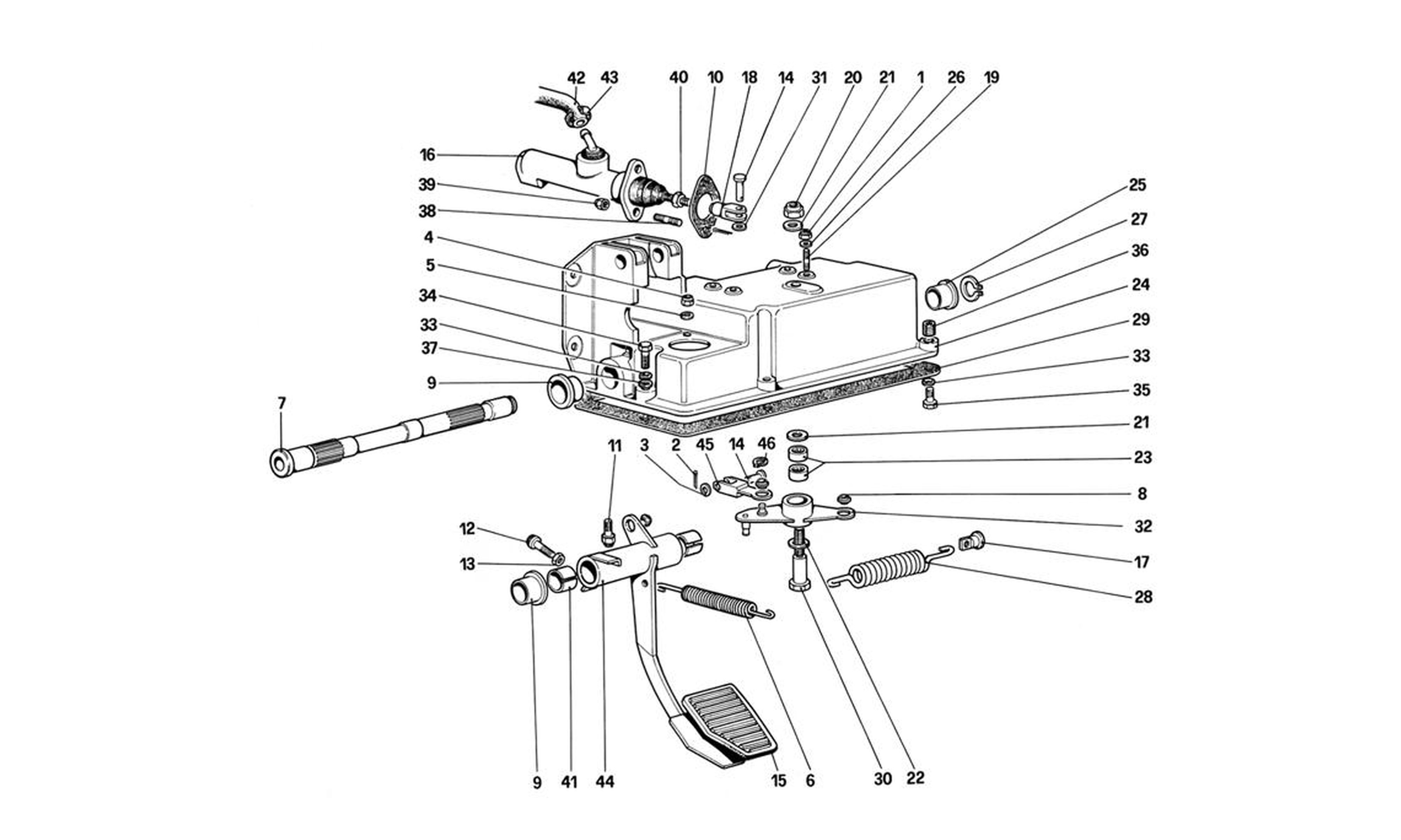 Schematic: Clutch Release Control (For Car Without Antiskid System)