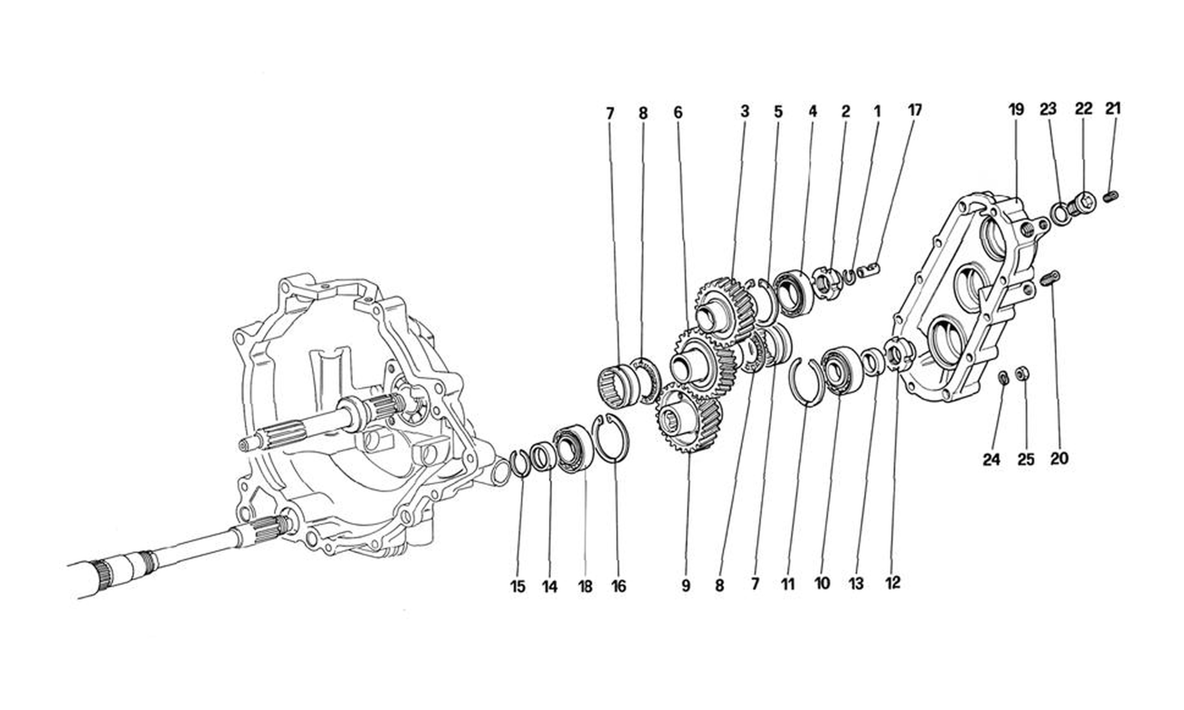 Schematic: Gearbox Transmission