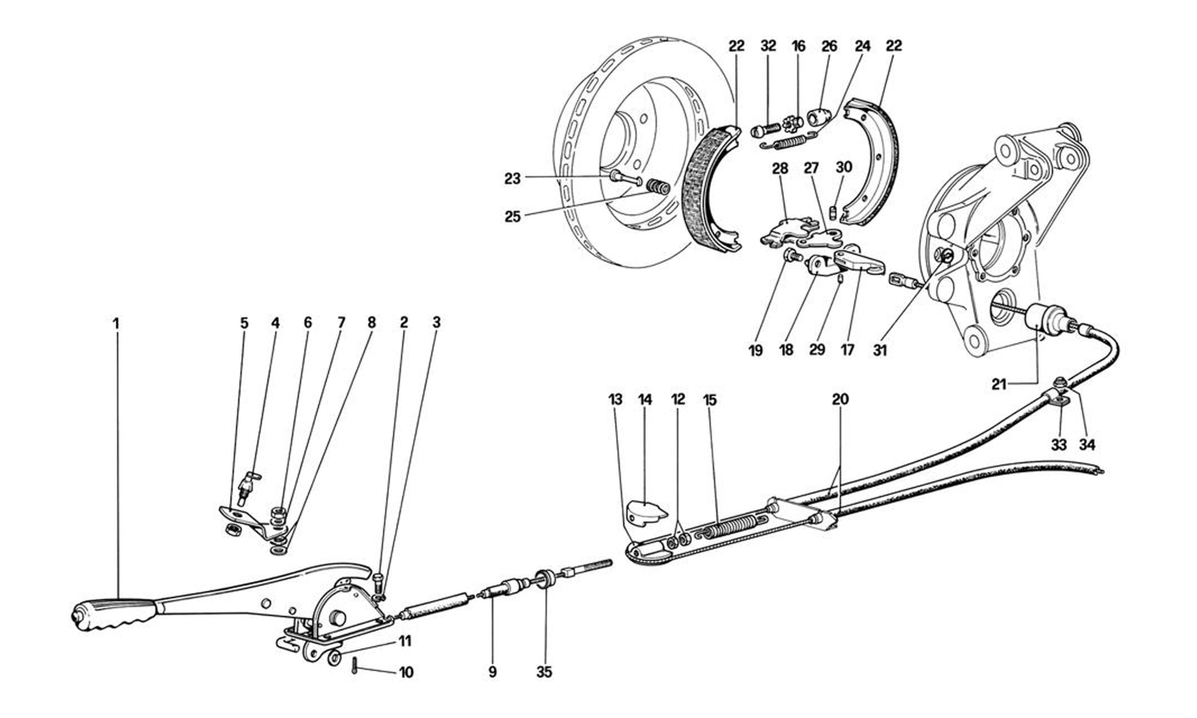 Schematic: Hand - Brake Control