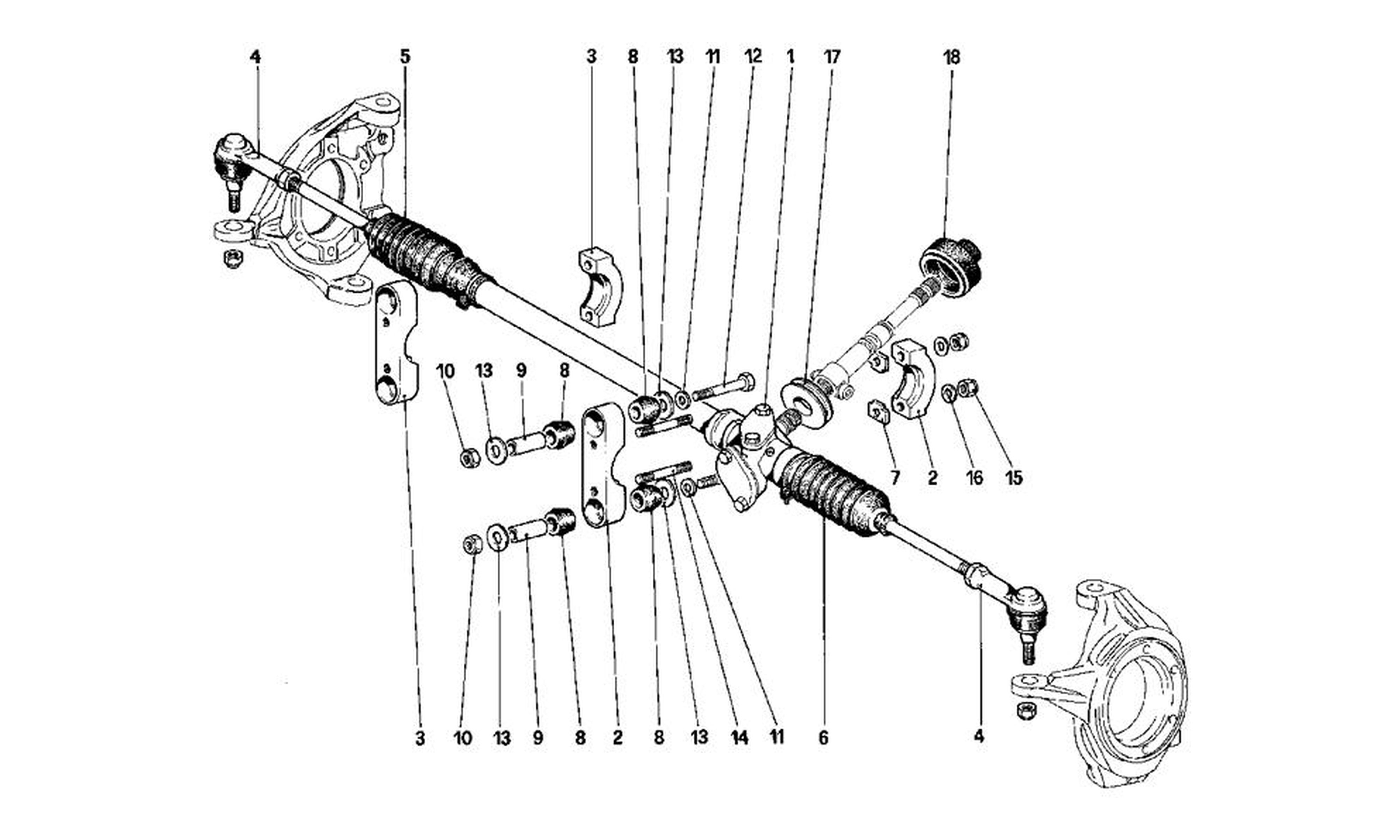 Schematic: Steering Box And Linkage