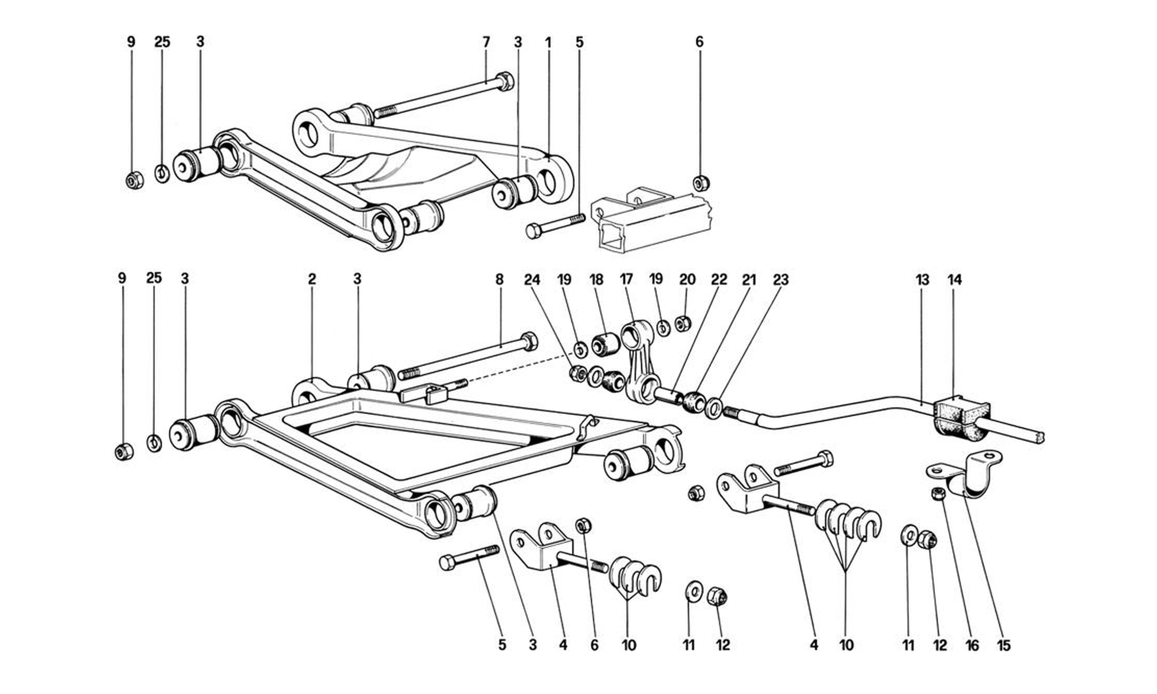 Schematic: Rear Suspension - Wishbones