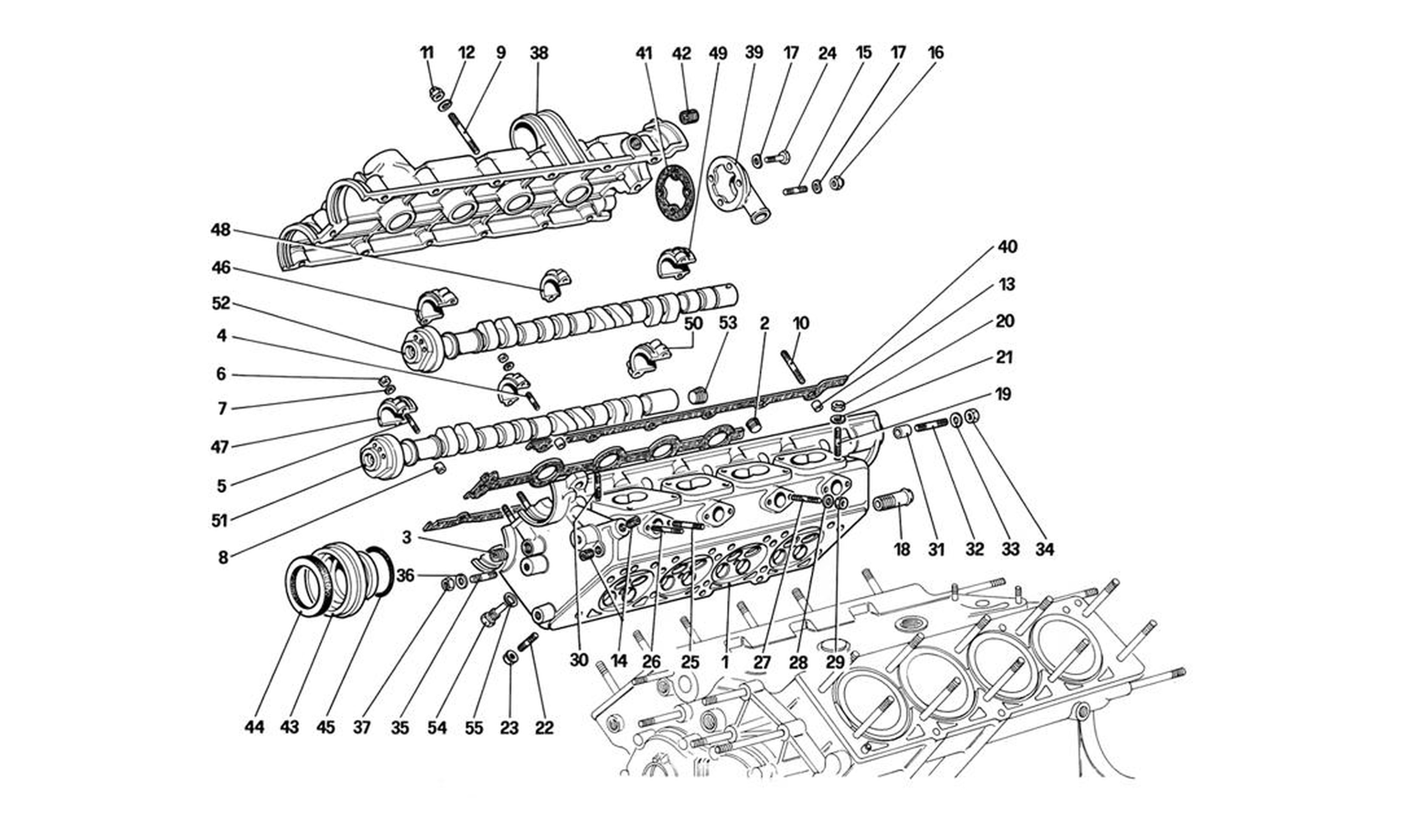 Schematic: Cylinder Head (Right)