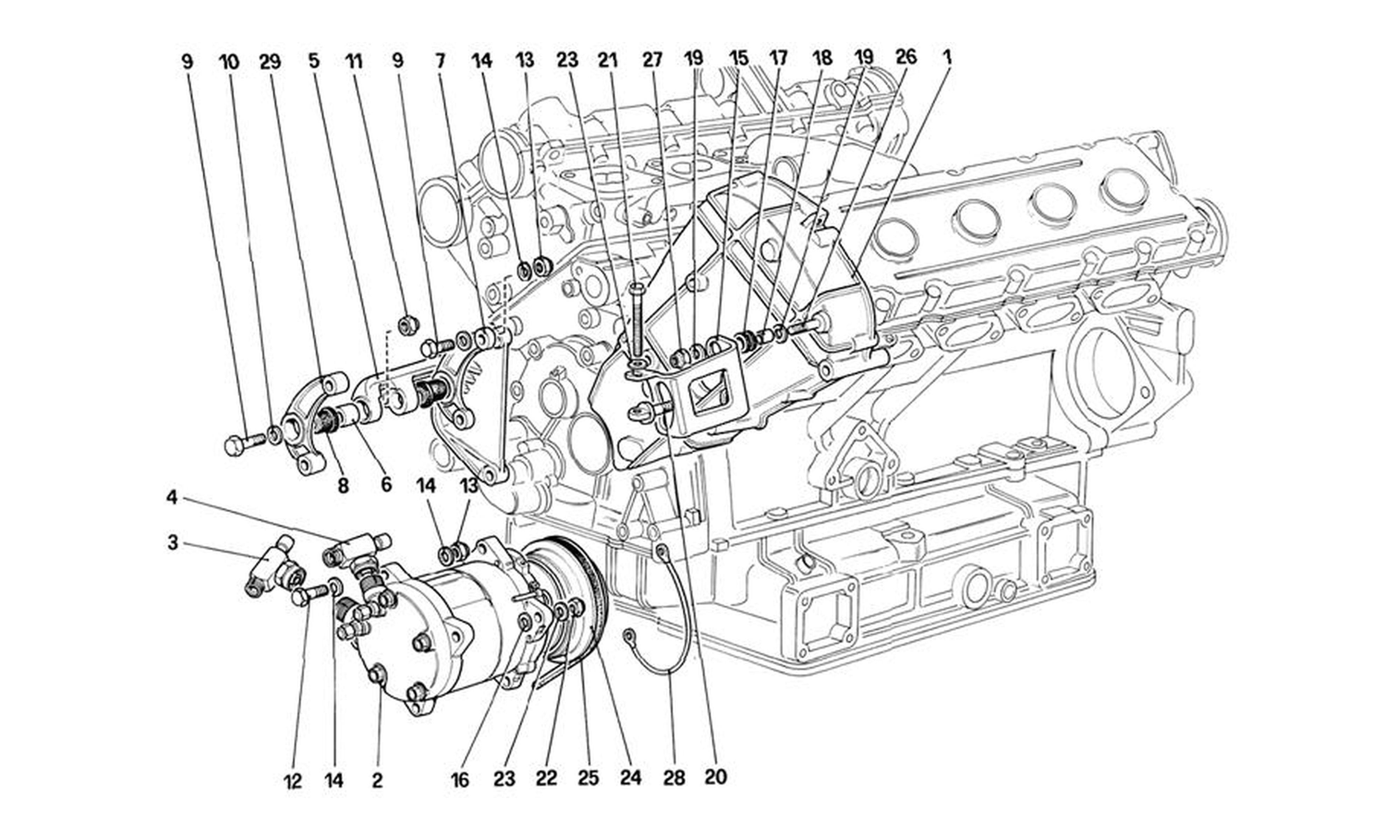 Schematic: Air Conditioning Compressor And Controls