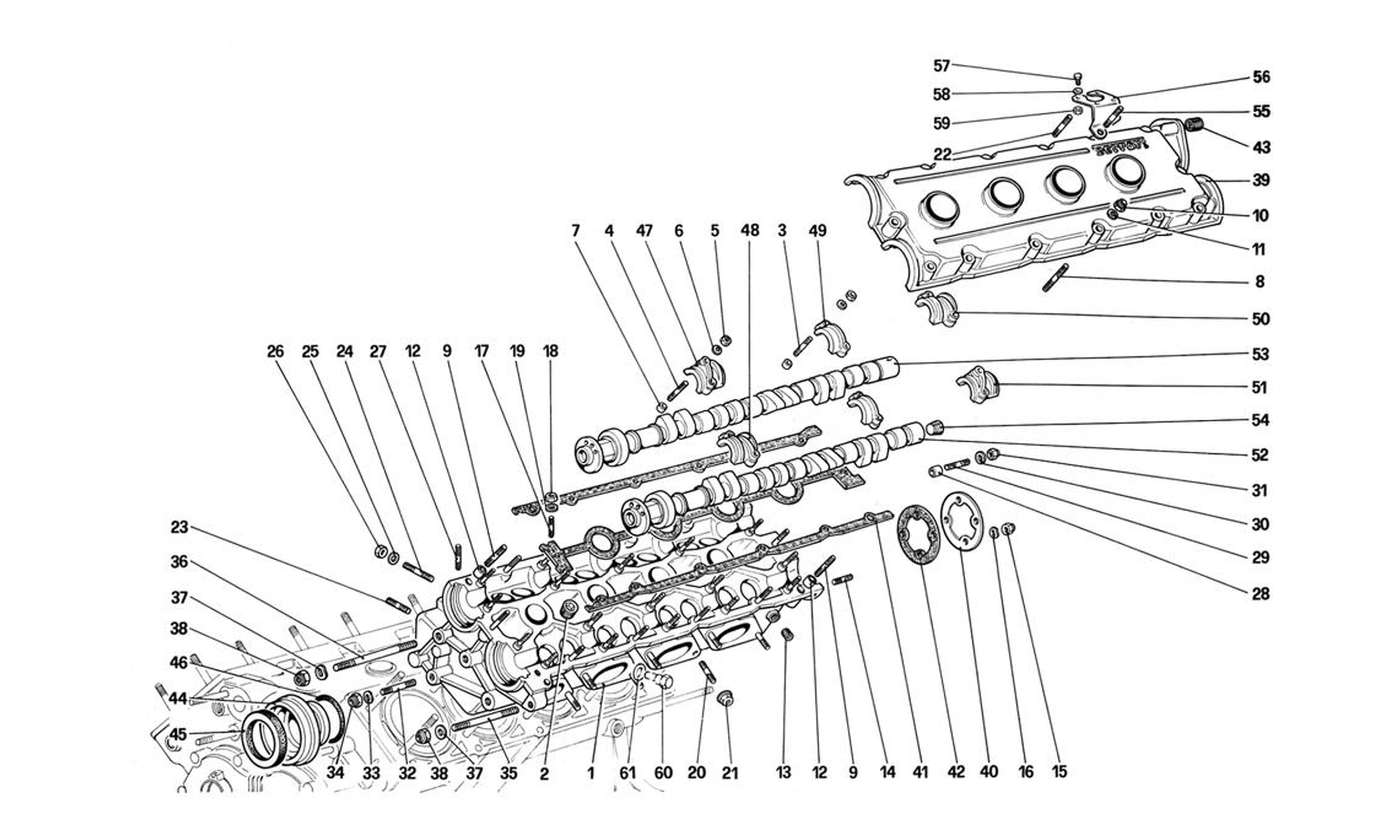 Schematic: Cylinder Head (Left)