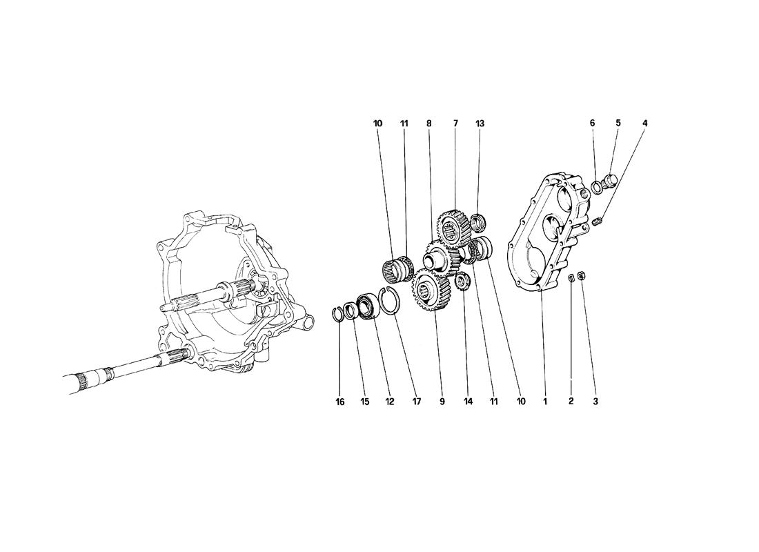 Schematic: Gearbox Transmission