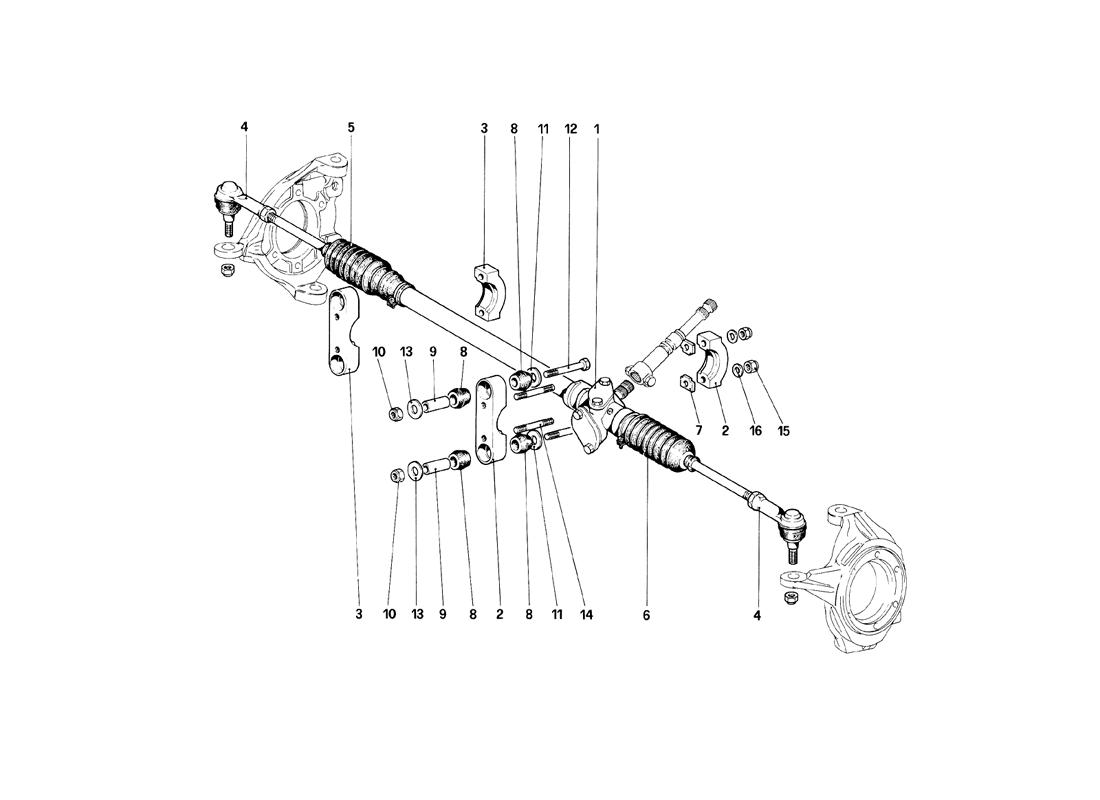 Schematic: Steering Box And Linkage