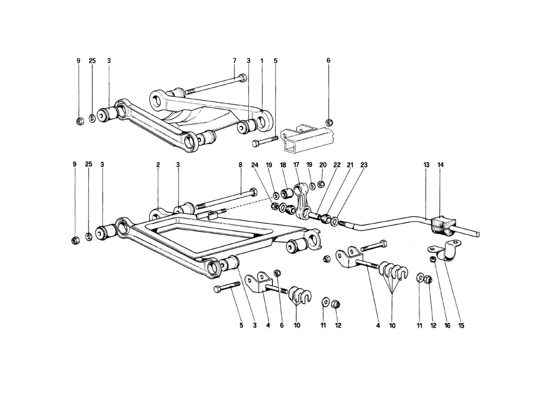 Schematic: Rear Suspension - Wishbones