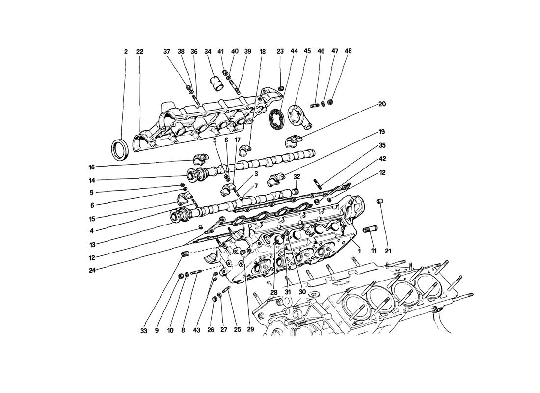 Schematic: Cylinder Head (Right)