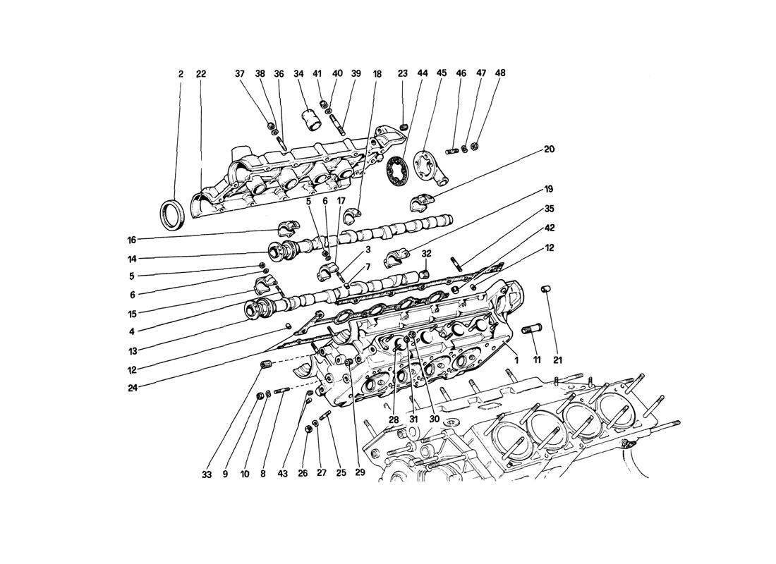 Schematic: Cylinder Head (Right)