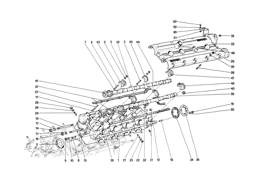 Schematic: Cylinder Head (Left)