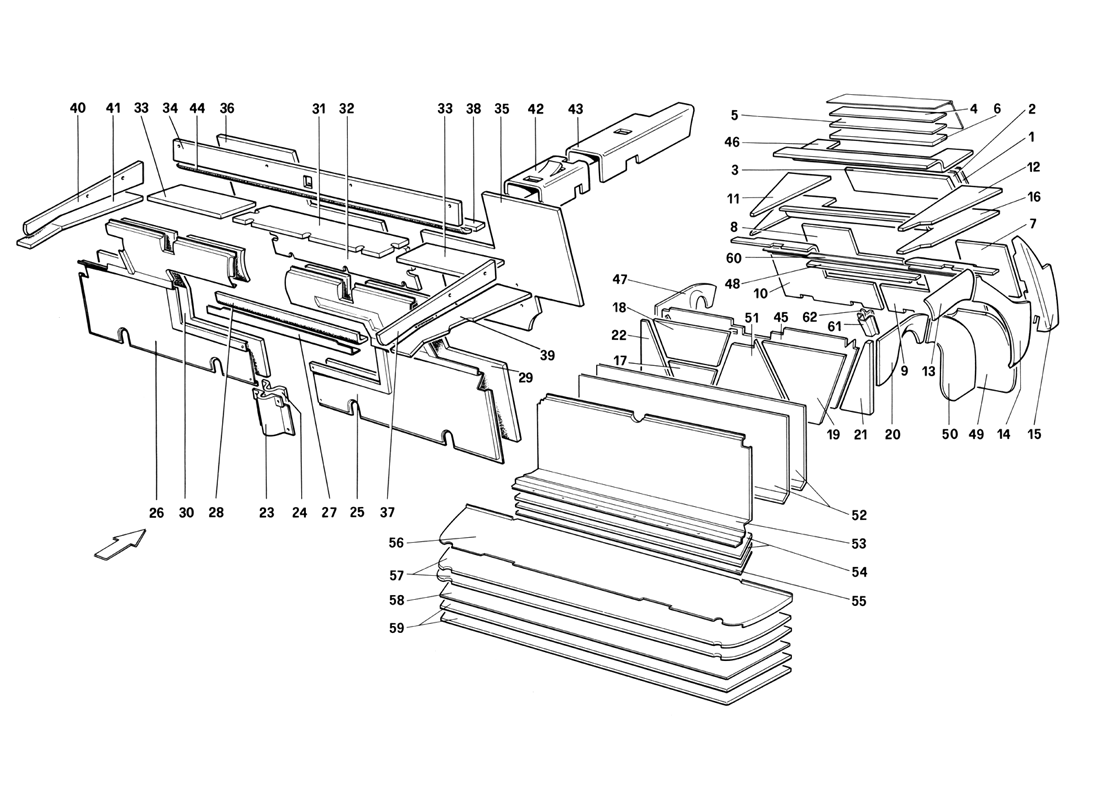 Schematic: Quattrovalvole Luggage And Passenger Compartment