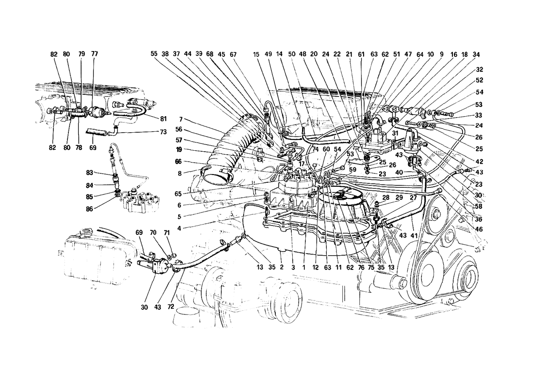 Schematic: Fuel Injection System - Fuel Distributors, Line