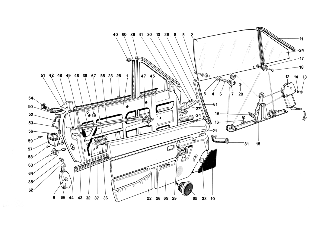 Schematic: Doors - Cabriolet