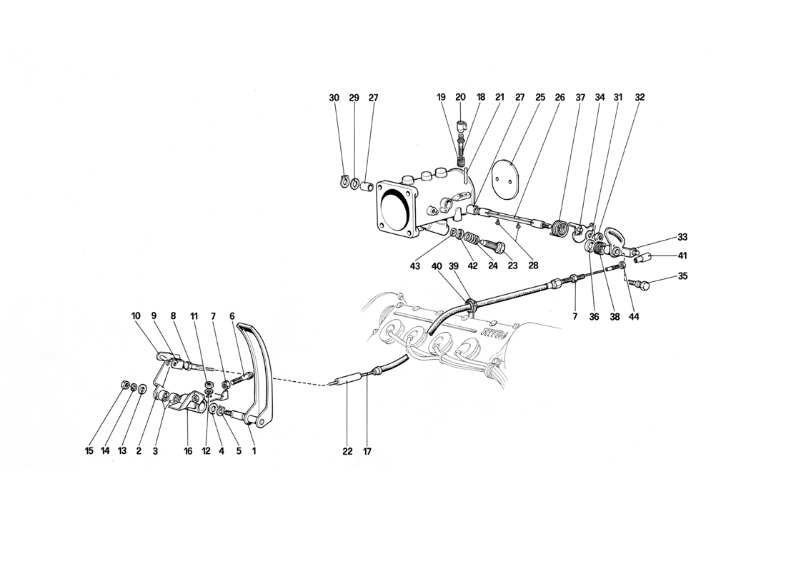 Schematic: Throttle Housing And Linkage