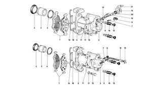 Calipers For Front And Rear Brakes (Valid For Rhd-For Lhd From Chassis No. 43013)