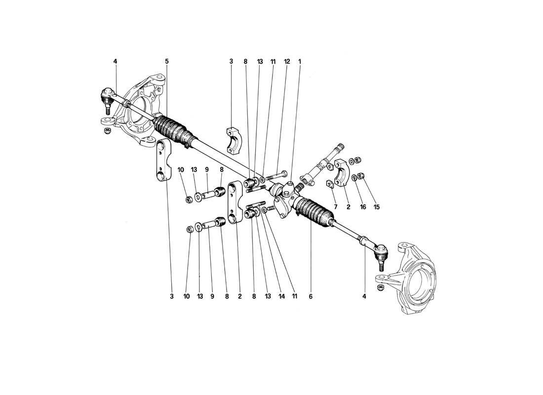 Schematic: Steering Box And Linkage