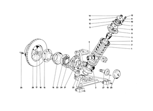 Front Suspension - Shock Absorber And Brake Disc