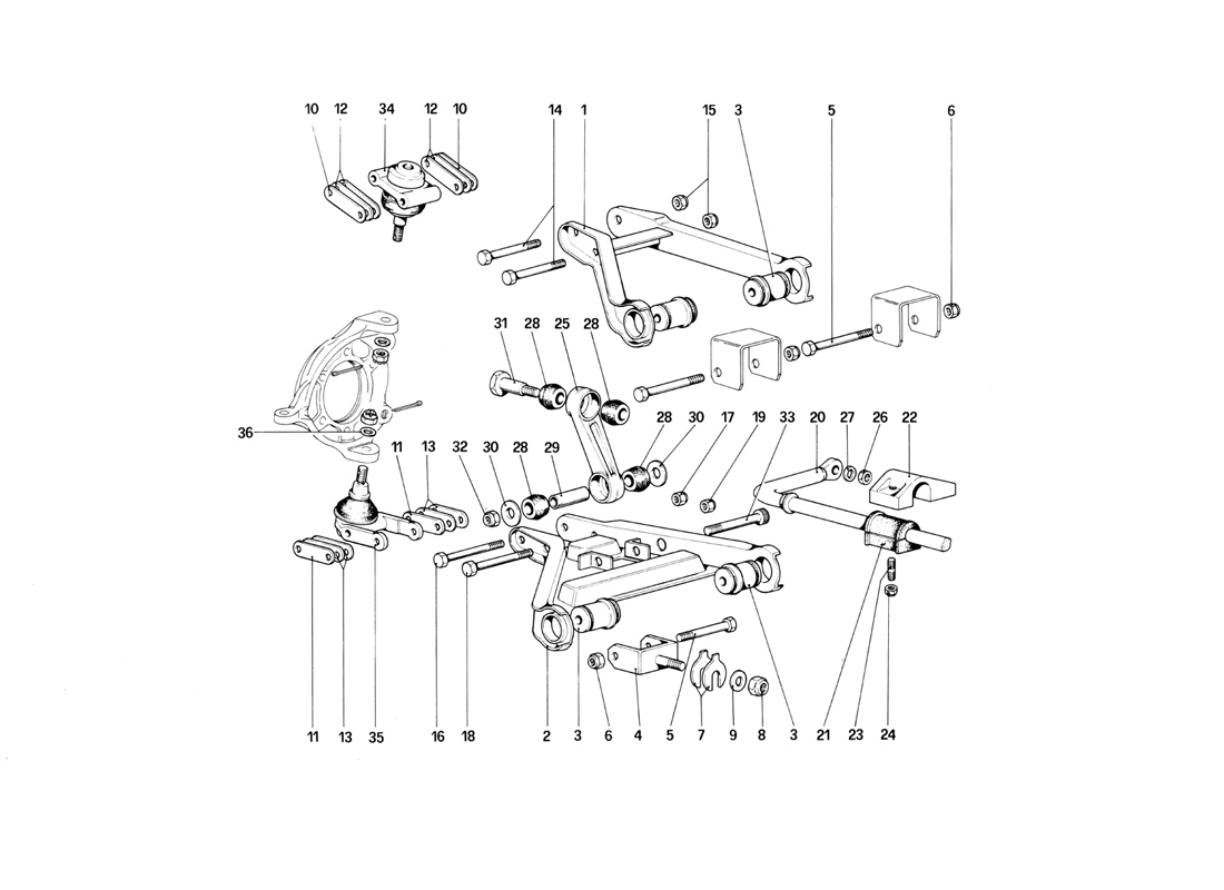 Schematic: Front Suspension - Wishbones