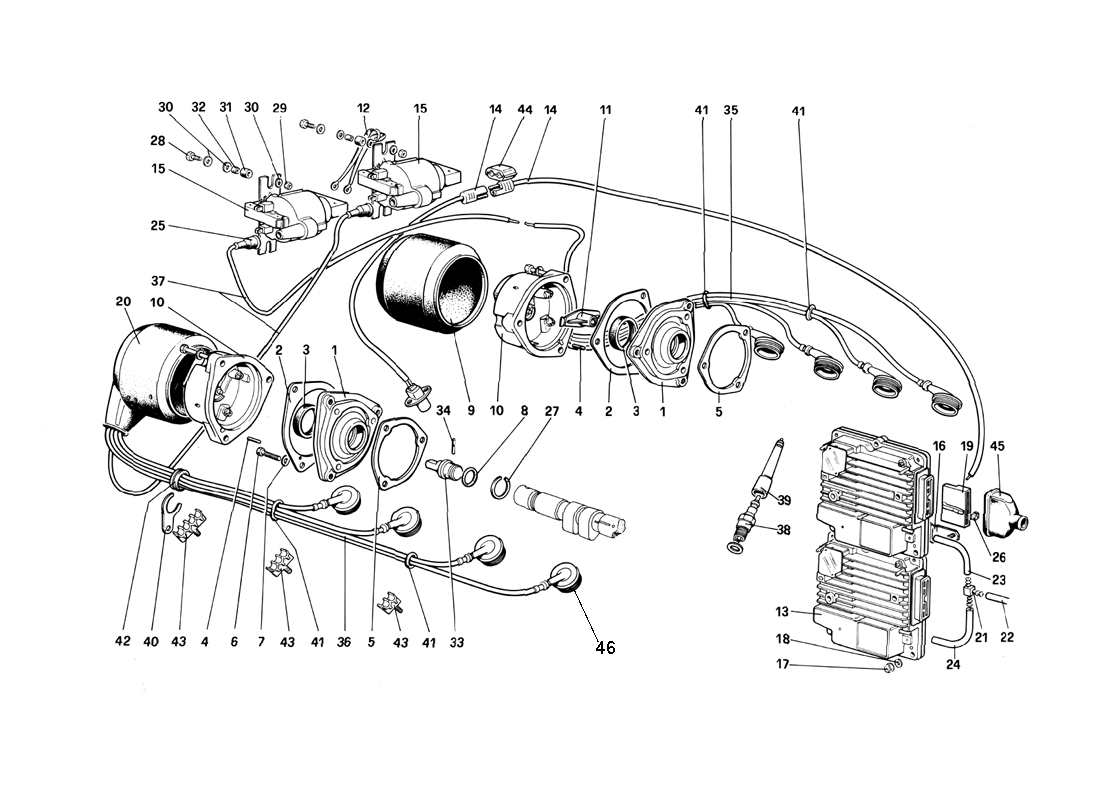 Schematic: Engine Ignition - (Quattrovalvole)