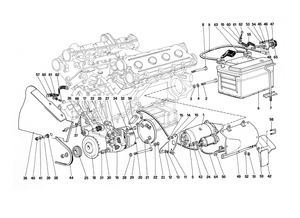 Electric Generating System - (Engine With Single Belt)