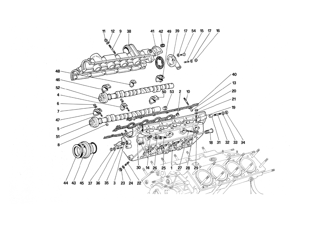 Schematic: Cylinder Head (Right)