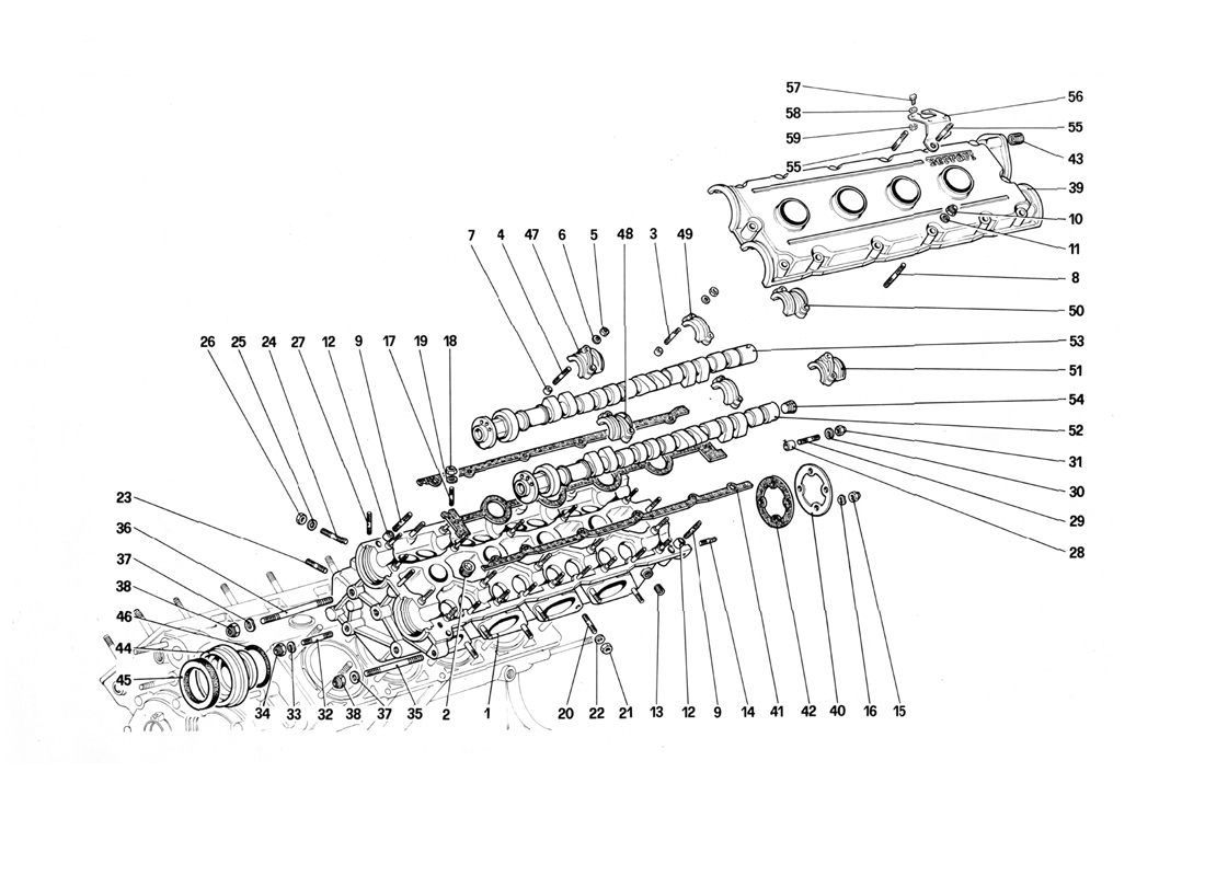 Schematic: Cylinder Head (Left)