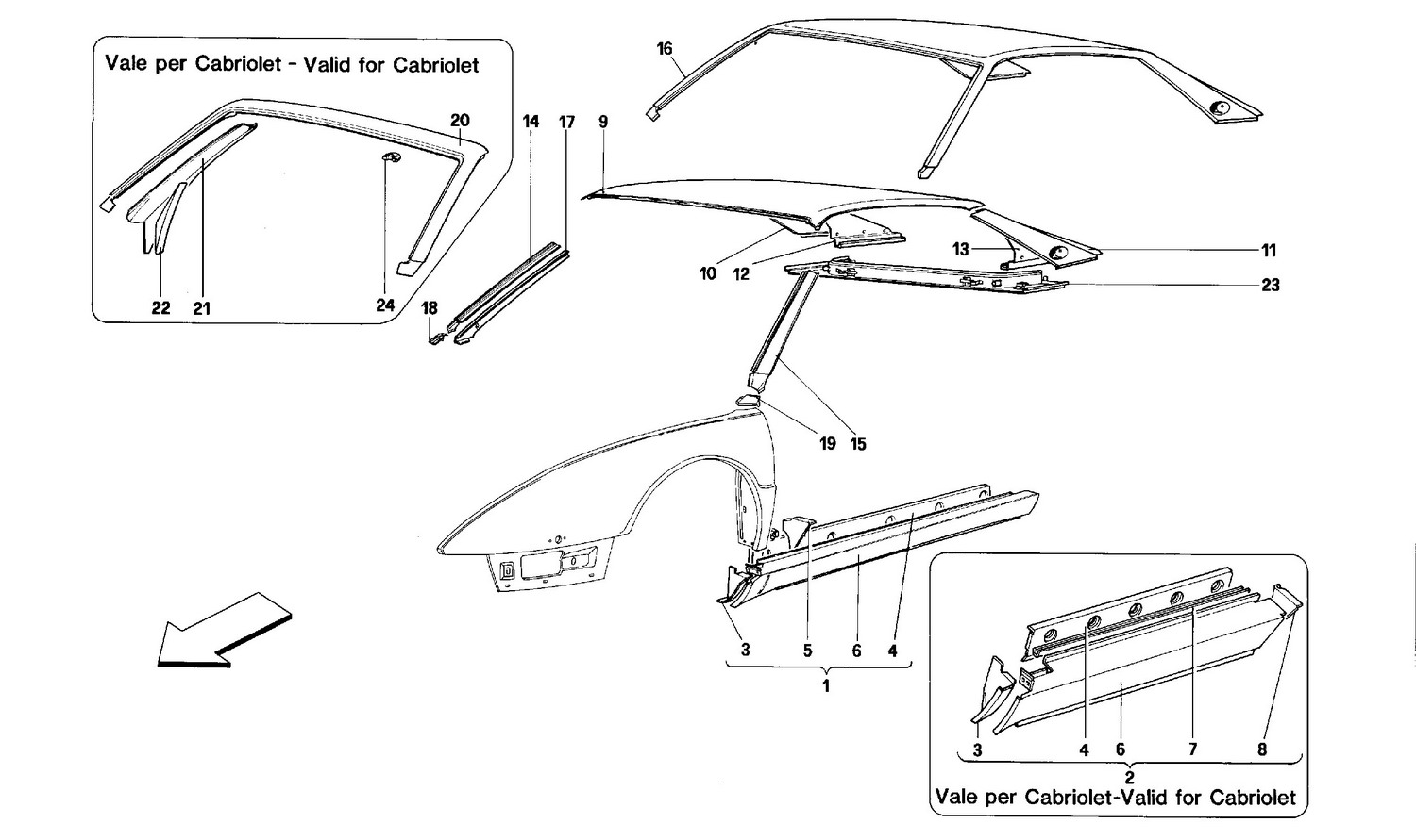 Schematic: Outer Elements - Central Part