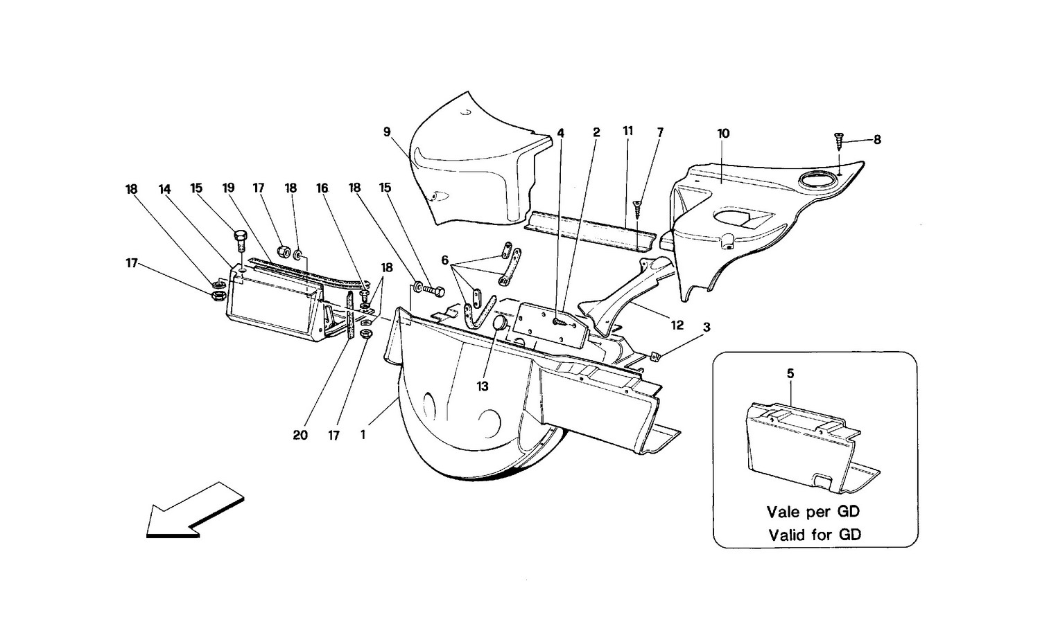 Schematic: Front Part - Inner Element