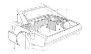 Engine Compartment Insulation - Coupe - For Ch Version Cars