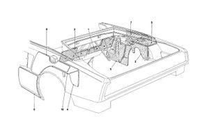 Engine Compartment Insulation -Cabriolet- For Ch Version Cars