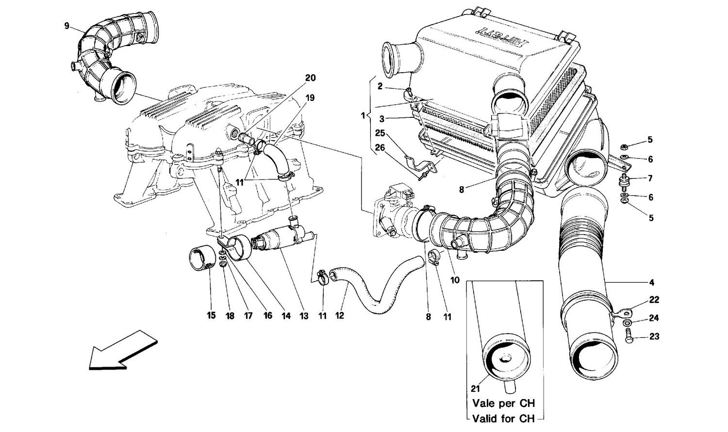 Schematic: Air Intake -Motronic 2.7-