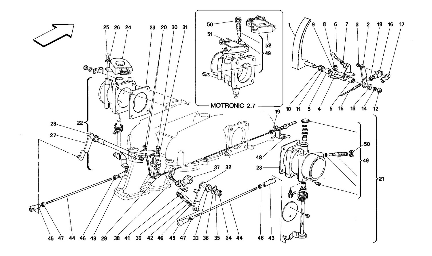 Schematic: Throttle Housing And Linkage