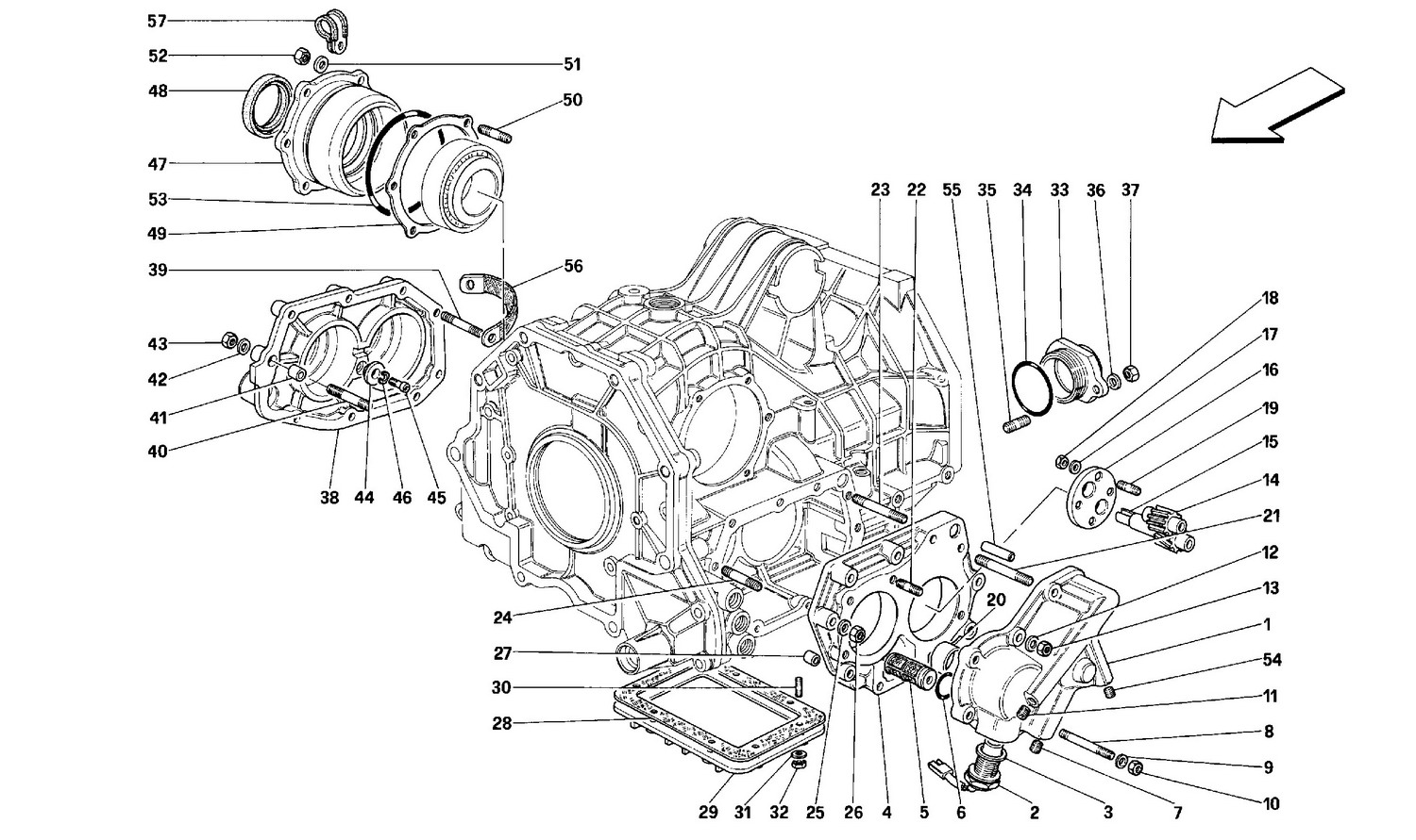 Schematic: Gearbox Covers -Valid For Cars With 3P