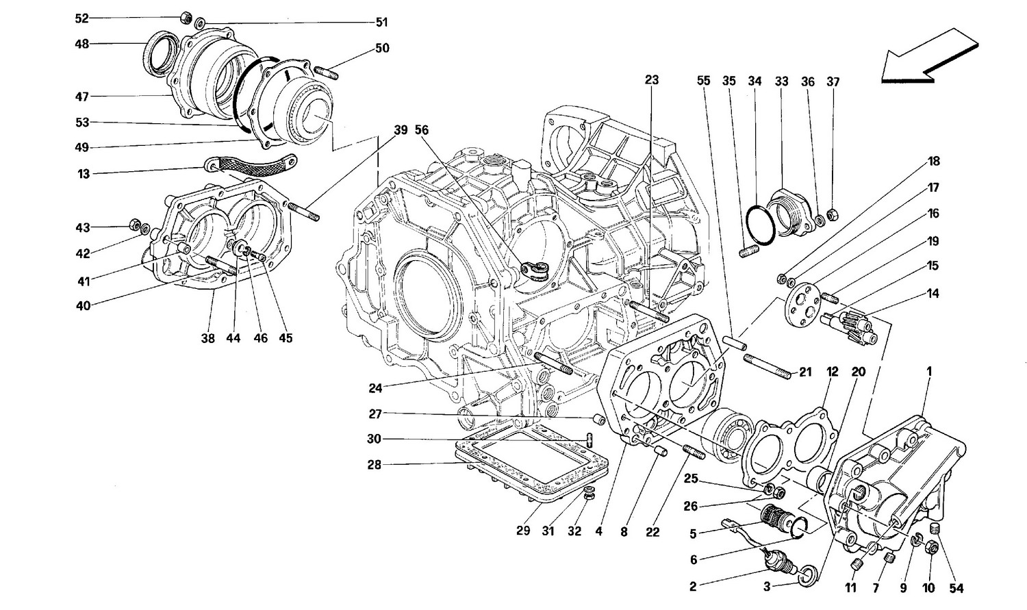 Schematic: Gearbox Covers -Valid For Cars With 4P