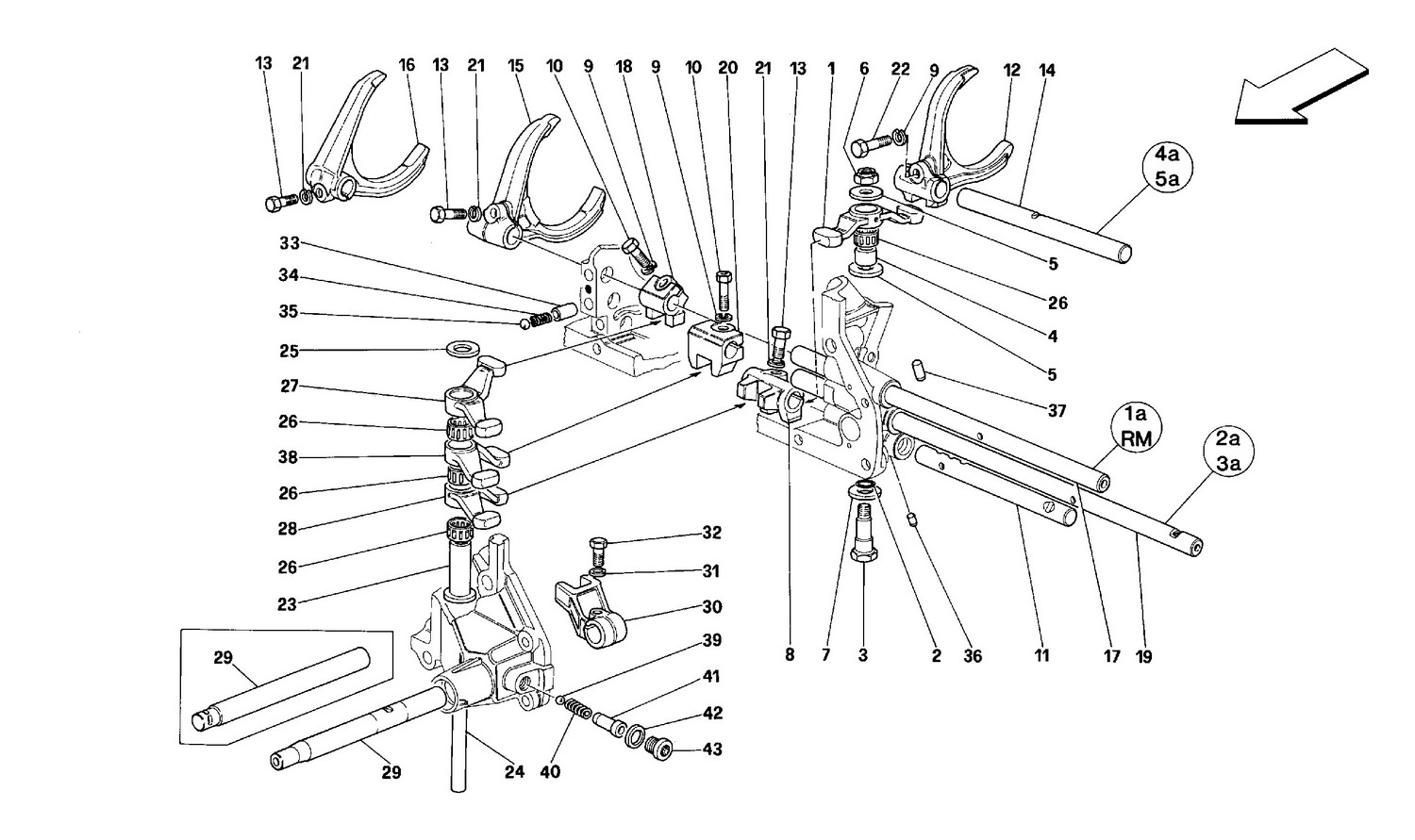 Schematic: Inside Gearbox Controls