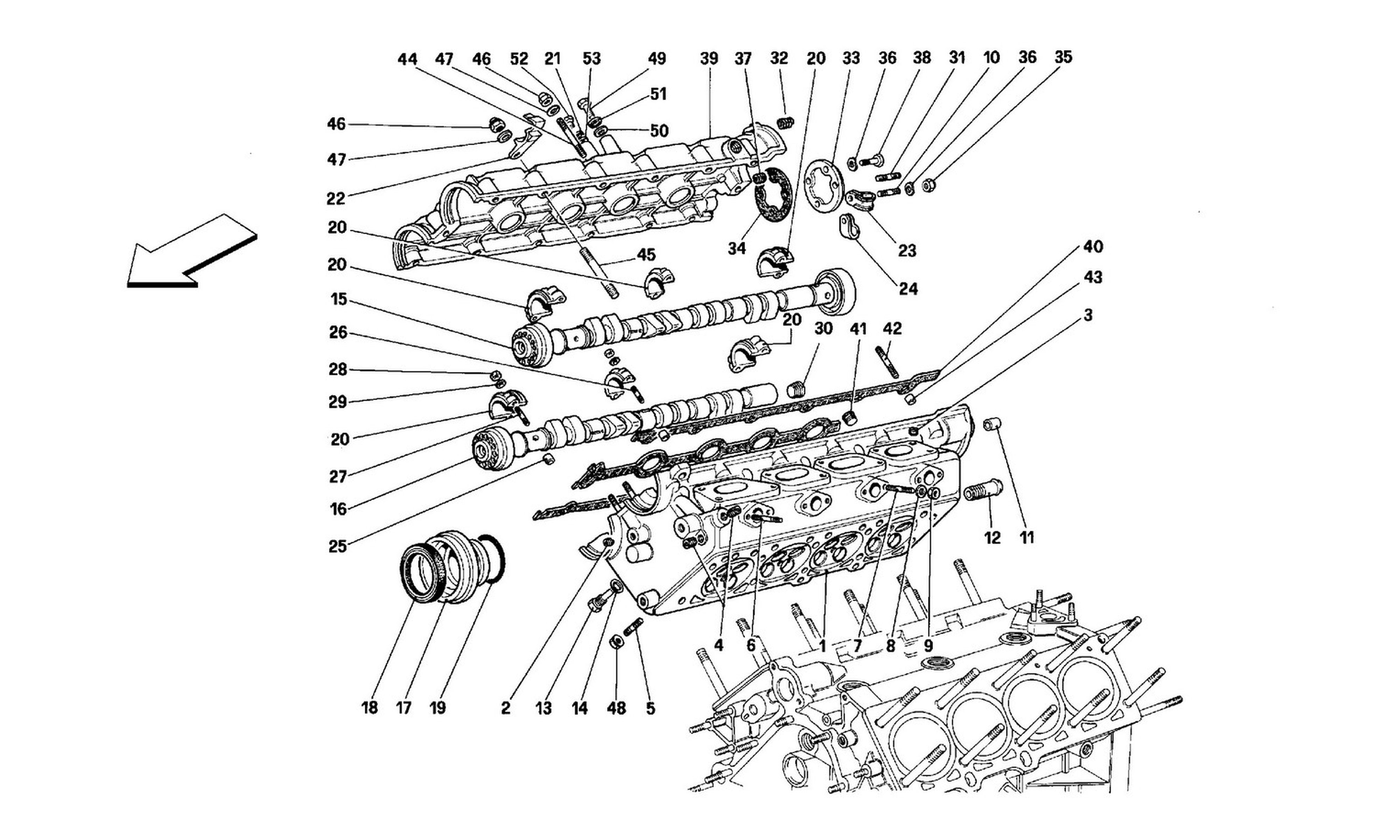 Schematic: R.H. Cylinder Head