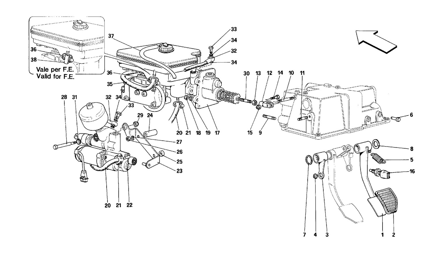 Schematic: Brake Hydraulic System -Valid For Gs